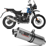 Non-Catalytic Exhaust Tip With Sound Certification Oval Stainless Steel - Mivv Compatible With Royal Enfield Himalayan (2021-2023)