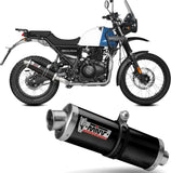 Non-Catalytic Exhaust Tip With Sound Certification Oval Steel Black - Mivv Compatible With Royal Enfield Himalayan (2021-2023)