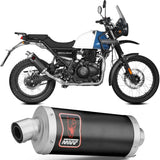 Catalytic Exhaust Tip With Sound Certification Dakar Steel Black - Mivv Compatible With Royal Enfield Himalayan (2021-2023)