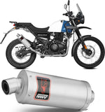 Catalytic Exhaust Tip With Sound Certification Dakar Stainless Steel - Mivv Compatible With Royal Enfield Himalayan (2021-2023)