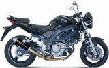 Catalytic Exhaust Tip With Sound Certification Gp Steel Black - Mivv Compatible With Suzuki Sv 650 (2004-2015)