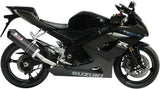 Exhaust Tip With Noise Certification Oval Carbon Carbon - Mivv Compatible With Suzuki Gsx-R 1000 (2005-2006)