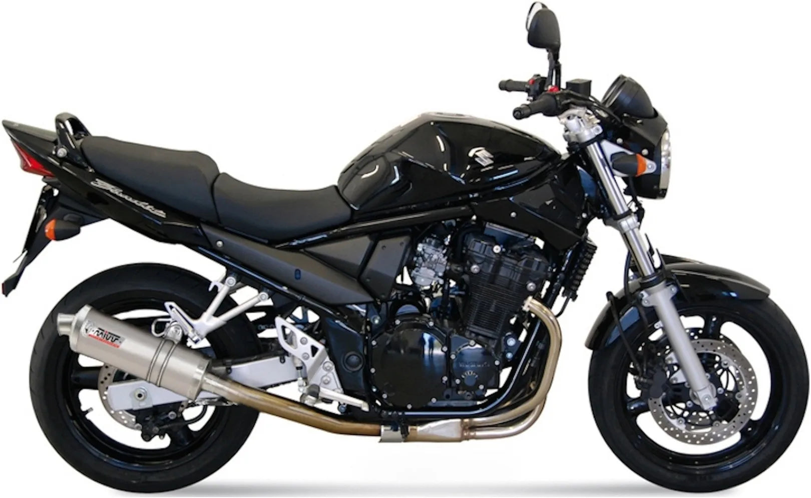 Exhaust Tip With Noise Certification Oval Stainless Steel - Mivv Compatible With Suzuki Gsf 650 Bandit (2005-2006)