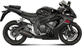 Catalytic Exhaust Tip With Sound Certification Suono Steel Black Carbon - Mivv Compatible With Suzuki Gsx-R 750 (2006-2007)