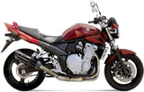 Exhaust Tip With Noise Certification Suono Steel Black Carbon - Mivv Compatible With Suzuki Gsx 650 F (2008-2015)