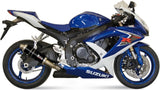 Exhaust Tip With Noise Certification Gp Steel Black - Mivv Compatible With Suzuki Gsx-R 750 (2008-2010)