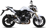 Exhaust Tip With Noise Certification Suono Steel Black Carbon - Mivv Compatible With Suzuki Gsr 750 (2011-2016)