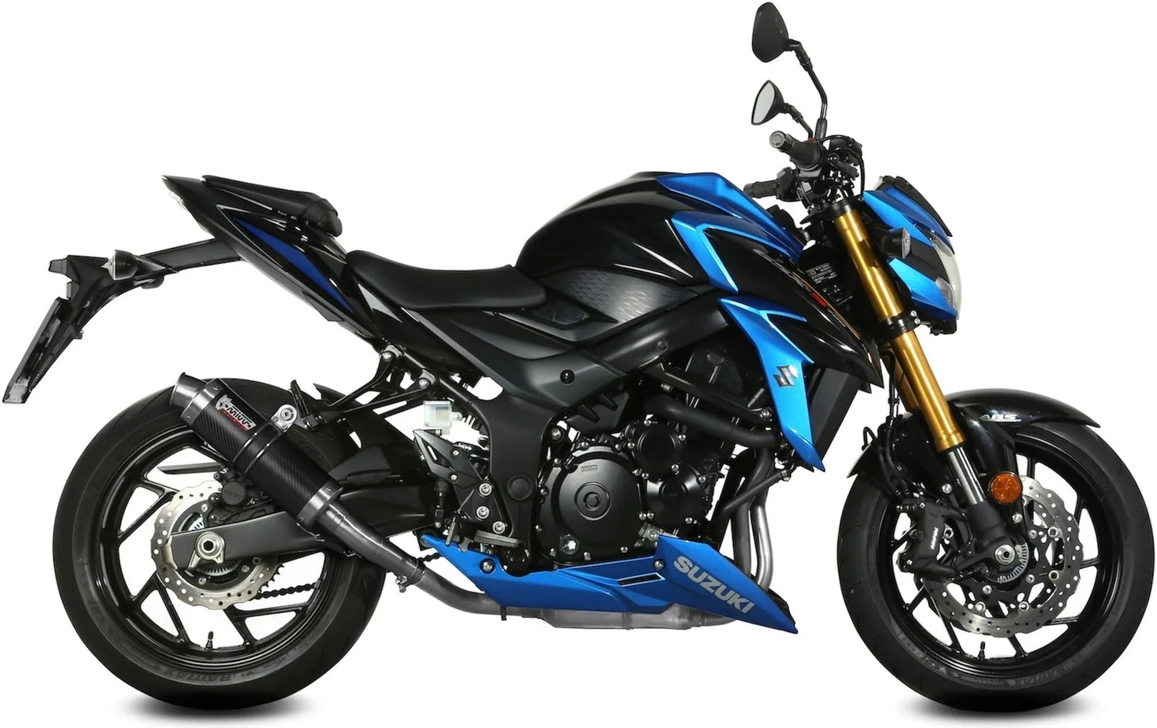 Exhaust Tip With Noise Certification Gp Carbon - Mivv Compatible With Suzuki Gsx-S 750 (2017-2020)
