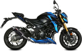 Exhaust Tip With Noise Certification Gp Steel Black - Mivv Compatible With Suzuki Gsx-S 750 (2017-2020)