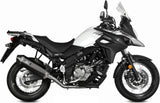 Non-Catalytic Exhaust Tip With Sound Certification Speed Edge Steel Black Carbon - Mivv Compatible With Suzuki Dl 650 V-Strom (2017-2024)
