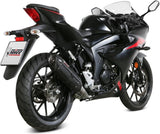 Complete Catalytic Exhaust System With Sound Certification Suono Steel Black Carbon - Mivv Compatible With Suzuki Gsx-S 125 (2017-2020)