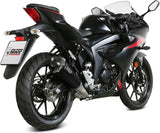 Complete Catalytic Exhaust System With Sound Certification Delta Race Steel Black Carbon - Mivv Compatible With Suzuki Gsx-S 125 (2017-2020)