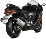 Dual Exhaust System With Sound Certification Speed Edge Titanium Black Carbon - Mivv Compatible With Suzuki Gsx-R 1300 Hayabusa (2021-2024)