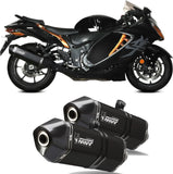 Dual Exhaust System With Sound Certification Speed Edge Titanium Carbon - Mivv Compatible With Suzuki Gsx-R 1300 Hayabusa (2021-2024)