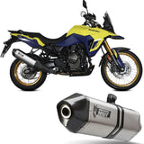 Exhaust Tip With Noise Certification Speed Edge Stainless Steel Carbon - Mivv Compatible With Suzuki V-Strom 800 Se (2023-2024)