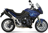Catalytic Exhaust Tip With Sound Certification Suono Steel Black Carbon - Mivv Compatible With Triumph Tiger 1050 (2007-2012)