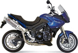 Catalytic Exhaust Tip With Sound Certification Oval Stainless Steel - Mivv Compatible With Triumph Tiger 1050 (2007-2012)