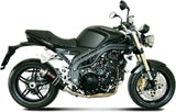 Catalytic Exhaust Tip With Sound Certification Gp Steel Black - Mivv Compatible With Triumph Speed Triple (2007-2010)