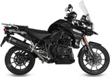 Catalytic Exhaust Tip With Sound Certification Speed Edge Steel Black Carbon - Mivv Compatible With Triumph Tiger 1200 Explorer (2012-2015)