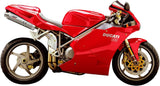 Dual Exhaust System With Sound Certification Oval Titanium - Mivv Compatible With Ducati 916 (1994-1998)