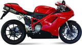 Dual Non-Catalytic Exhaust System With Sound Certification Suono Stainless Steel Carbon - Mivv Compatible With Ducati 1098 (2007-2011)