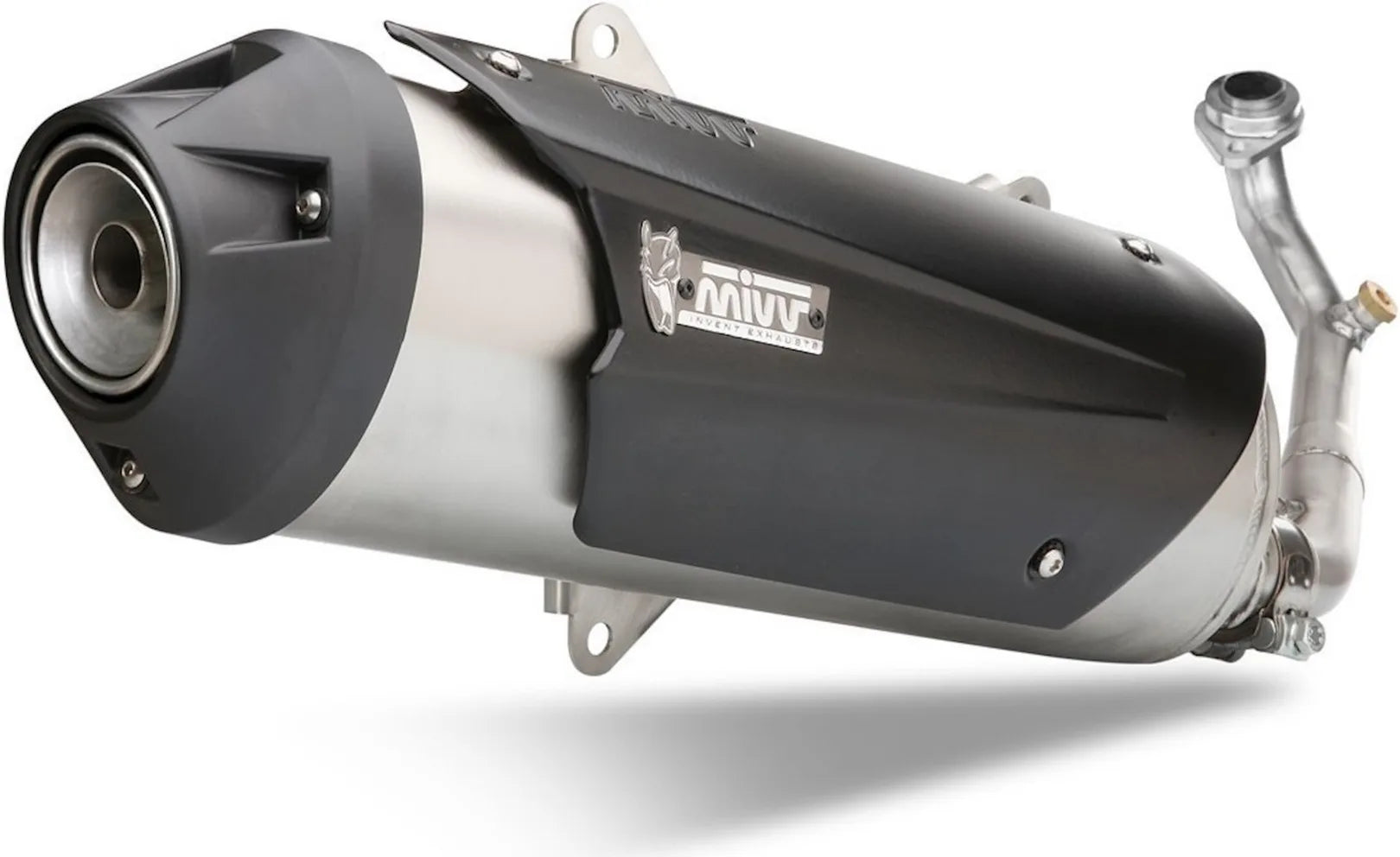 Complete Catalytic Exhaust System With Sound Certification Urban Stainless Steel - Mivv Compatible With Mbk Skycruiser 125 (2006-2016)