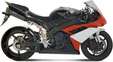 Dual Non-Catalytic Exhaust System With Sound Certification Suono Steel Black Carbon - Mivv Compatible With Yamaha Yzf 1000 R1 (2007-2008)
