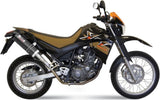 Dual Non-Catalytic Exhaust System With Sound Certification Oval Carbon Carbon - Mivv Compatible With Yamaha Xt 660 R (2004-2016)