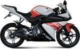 Complete Catalytic Exhaust System With Sound Certification Suono Steel Black Carbon - Mivv Compatible With Yamaha Yzf-R 125 (2008-2013)
