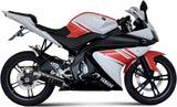 Complete Catalytic Exhaust System With Sound Certification Gp Steel Black - Mivv Compatible With Yamaha Yzf-R 125 (2008-2013)
