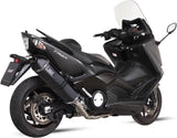 Complete Non-Catalytic Exhaust System With Sound Certification Speed Edge Steel Black Carbon - Mivv Compatible With Yamaha T-Max 530 (2012-2016)