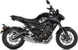 Complete Catalytic Exhaust System With Sound Certification Suono Stainless Steel Carbon - Mivv Compatible With Yamaha Mt-09 (2013-2020)