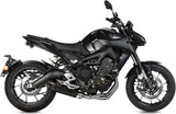Complete Non-Catalytic Exhaust System With Sound Certification Suono Steel Black Carbon - Mivv Compatible With Yamaha Mt-09 (2013-2020)