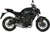 Complete Non-Catalytic Exhaust System With Sound Certification Delta Race Stainless Steel Carbon - Mivv Compatible With Yamaha Mt-07 (2014-2020)