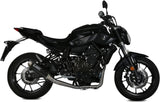 Complete Catalytic Exhaust System With Sound Certification Gppro Carbon - Mivv Compatible With Yamaha Mt-07 (2014-2020)