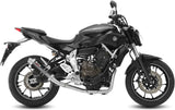 Complete Catalytic Exhaust System With Sound Certification Gp Carbon - Mivv Compatible With Yamaha Mt-07 (2014-2024)