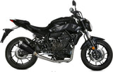 Complete Catalytic Exhaust System With Sound Certification Delta Race Steel Black Carbon - Mivv Compatible With Yamaha Mt-07 (2014-2024)