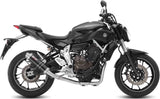 Complete Non-Catalytic Exhaust System With Sound Certification Gp Steel Black - Mivv Compatible With Yamaha Mt-07 (2014-2024)