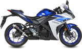 Exhaust Tip With Noise Certification Gp Carbon - Mivv Compatible With Yamaha Yzf-R3 (2015-2024)