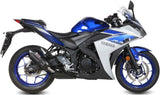 Exhaust Tip With Noise Certification Suono Steel Black Carbon - Mivv Compatible With Yamaha Yzf-R3 (2015-2024)