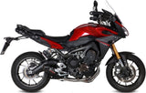 Complete Catalytic Exhaust System With Sound Certification Oval Carbon Carbon - Mivv Compatible With Yamaha Tracer 900 Gt (2013-2020)