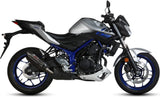 Exhaust Tip With Noise Certification Suono Steel Black Carbon - Mivv Compatible With Yamaha Mt-03 (2016-2024)