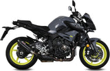Exhaust Tip With Noise Certification Suono Steel Black Carbon - Mivv Compatible With Yamaha Mt-10 (2016-2022)
