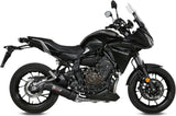 Complete Non-Catalytic Exhaust System With Sound Certification Oval Carbon Carbon - Mivv Compatible With Yamaha Tracer 700 (2016-2024)