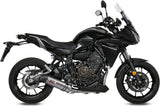 Complete Non-Catalytic Exhaust System With Sound Certification Oval Titanium Carbon - Mivv Compatible With Yamaha Tracer 700 (2016-2024)