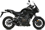 Complete Non-Catalytic Exhaust System With Sound Certification Speed Edge Steel Black Carbon - Mivv Compatible With Yamaha Tracer 700 (2016-2024)