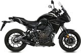 Complete Non-Catalytic Exhaust System With Sound Certification Speed Edge Steel Black Carbon - Mivv Compatible With Yamaha Tracer 700 (2016-2024)