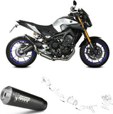 Complete Non-Catalytic Exhaust System With Sound Certification X-M1 Steel Black - Mivv Compatible With Yamaha Mt-09 (2013-2020)