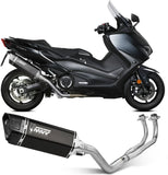 Complete Catalytic Exhaust System With Sound Certification Sr-1 Titanium Black - Mivv Compatible With Yamaha T-Max 560 (2020-2021)
