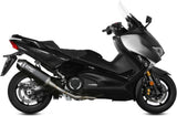Complete Non-Catalytic Exhaust System With Sound Certification Speed Edge Steel Black Carbon - Mivv Compatible With Yamaha T-Max 530 (2017-2019)